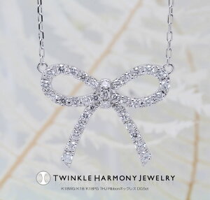 THJSSő1.5~OFFxP2 0.5ct K18 THJ RibbonlbNXD0.5ct { iSINXȏ 18 18k lbNX v[g `F[