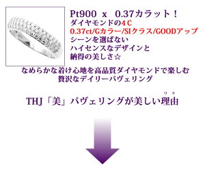 PtTHJ「美」パヴェリングD0.37cte