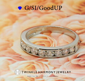 THJ期間限定最大2千円OFF!! 0.5ct プラチナ900 THJ「美」レールエタニティリング D0.5ct ハーフエタニティ リング 高品質SIクラス以上 10石 プラチナ ファランジリング Anniversary 10周年 プレゼント 指輪