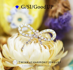 THJ14���N10%OFF!!���Ԍ���!! 0.45ct K18 THJ Ribbon�����O D0.45ct ���i��SI�N���X�ȏ� ���{�� ribbon ��l���킢�� �v���[���g �w��