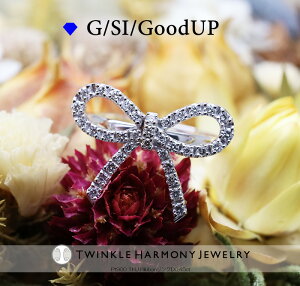 THJ14���N10%OFF!!���Ԍ���!! 0.45ct Pt900 THJ Ribbon�����O D0.45ct ���i��SI�N���X�ȏ� ���{�� ribbon ��l���킢�� �v���[���g �w��
