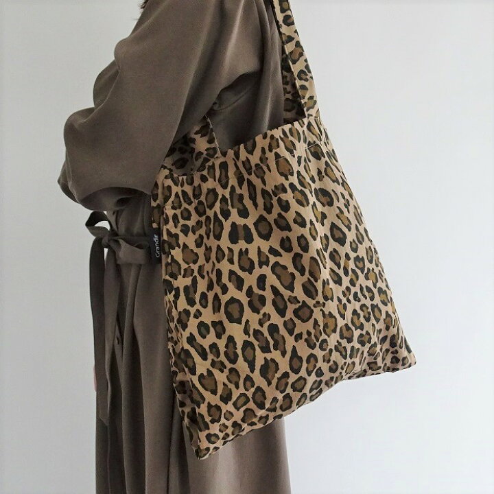 楽天市場】【レオパードプリントセパレートトートバッグ ブラウン  