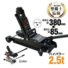 ＼期間限定P10倍UP／ジャッキ 2.5t ガレージジャッキ 低床 フロアジャッキ ローダウンジャッキ 油圧 油圧ジャッキ デュアルポンプ式 ジャッキアップ タイヤ交換 オイル交換 スチールジャッキ カージャッキ メンテナンス カー用品 工具 e122