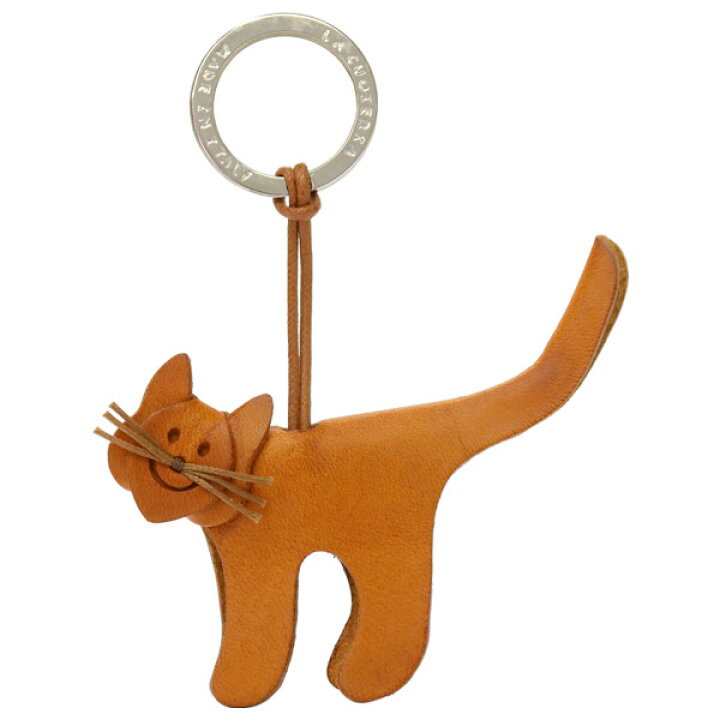 楽天市場】【イタリア職人ハンドメイド】猫モチーフキーリング  