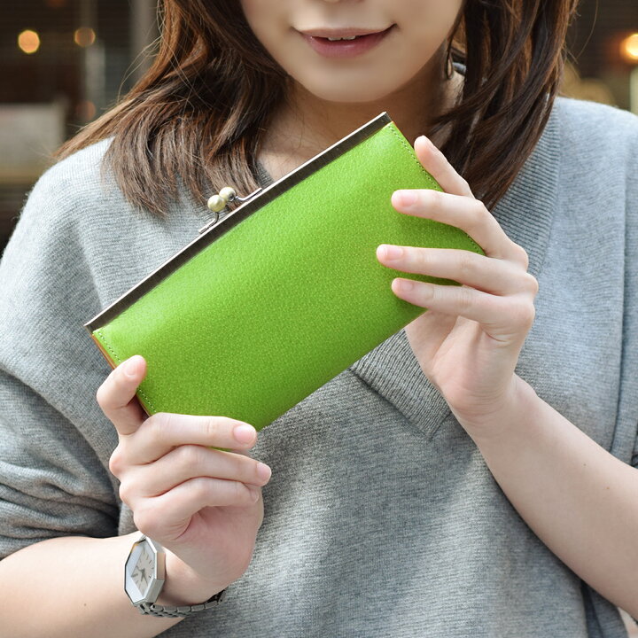 楽天市場】長財布 本革レザー がま口 カラフル カラフルレザー 財布 