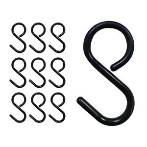 JUSTBOKU S字フック 落ちない 錆びない 脱落防止 Sの字 Sカン お風呂 キッチン 固定