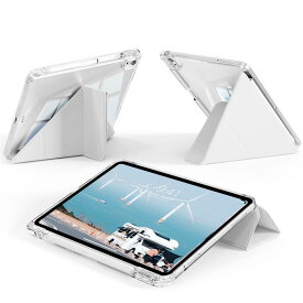 zoyu iPad 11/10 世代 ケース 11/10.9インチ 2025/2022 多機能スタンド 透明バックカバー ペンシル収納