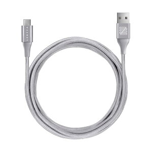 LENZZA USB Type C ケーブル USB-C  USB-A (2m) メッシュ 超高耐久 2.4A 高速充電