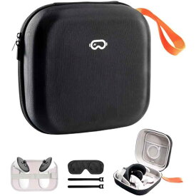 ProCase Oculus Meta Quest 3S、Quest 2、Quest 3、Vision Pro VR ヘッドセット 収納用バッグ ゲーミングヘッドセットとコントローラーアクセサリー 保管用 ケース 耐衝撃