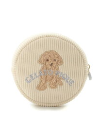 [ジェラート ピケ] トイプードルワンポイントリブポーチ PWGB251650