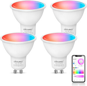 yX}[gd GU10 FzDiCUNO LEDd 5W 50W` X}zAg dF F }`J[  0-550lm Bluetooth WiFi Alexa Google HomeΉ X}[gz[ PSEF rO p[eB[ X