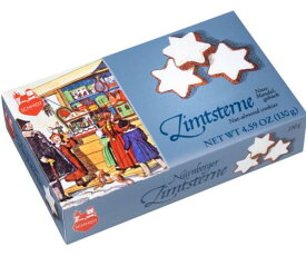 シナモンスター（ツィムトシュテルネ）130g 伝統的なドイツのクリスマスのお菓子 ハンドメイドクリスマスクッキー シュミット