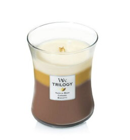キャンドル ウッドウィック トリロジージャーM カフェスイーツ Wood Wick 3層の香り グラスキャンドル アロマ フレグランスパチパチと音がする アロマキャンドル