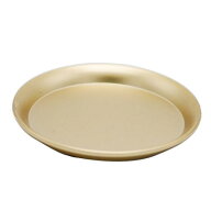 サークルトレーS ゴールド（ピラーキャンドル用）シンプルなピラーホルダー キャンドルホルダー　カメヤマ