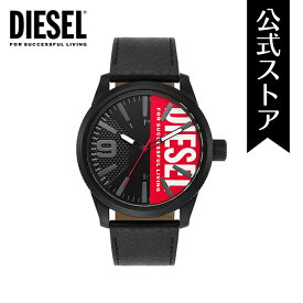 【30%OFF】ディーゼル 腕時計 アナログ クォーツ メンズ ブラック レザー RASP NSBB DZ2180 2023 夏 DIESEL 公式