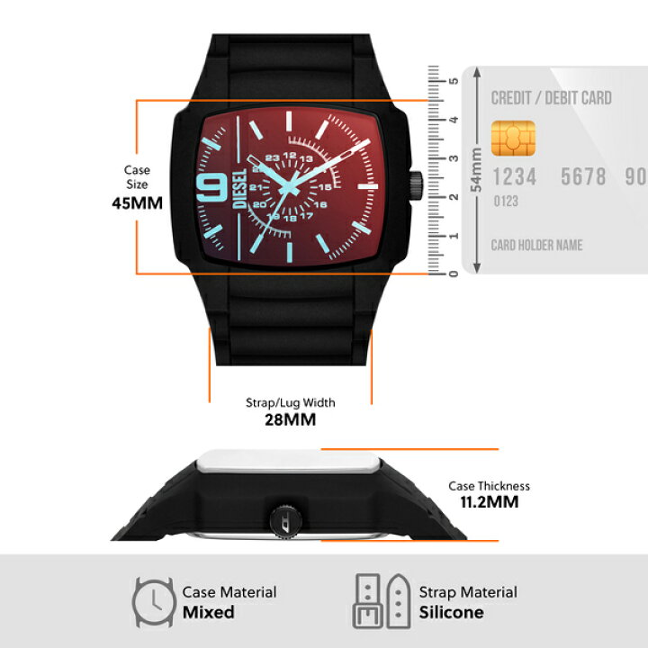 楽天市場】【30%OFF】ディーゼル 腕時計 アナログ クォーツ メンズ ブラック シリコン CLIFFHANGER 2.0 DZ2166 2023  春 DIESEL 公式 : DIESEL ウォッチ公式ストア
