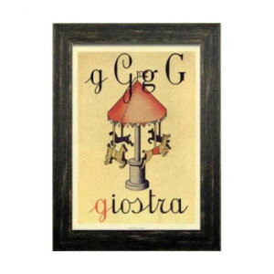 Italian Vitage Poster �C�^���A�����B���e�[�W���|�X�^�[ giostra �t���[���t�� ZIV-51346