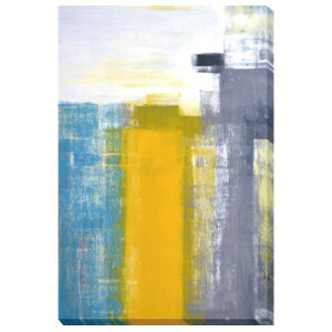 �A�[�g�p�l�� Teal and Yellow Abstract Art Painting IAP-52781