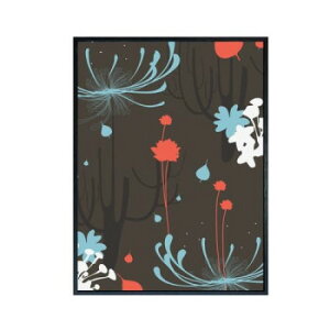 Abstract art colorful floral �A�[�g�p�l�� IAA-53760