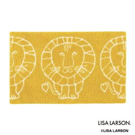 LISA LARSON(リサラーソン)　ライオン　マット　50×80cm　YE・イエロー　QB110875