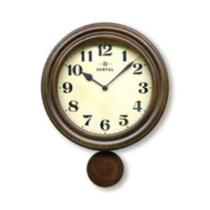 さんてる クォーツ 日本製 日本製 レトロ振り子柱時計(ろくろ) アンティークブラウン QL669