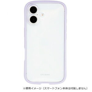 Chrome-CLEAR iPhone17��p�w�ʌ^�P�[�X Lavender/���x���_�[ iP25-61-CHC04
