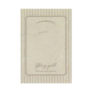 �J�U�� �\���y�[�p�[���b�Z�[�W�J�[�h �n�K�L STAY GOLD �x�[�W�� 36P101P0503