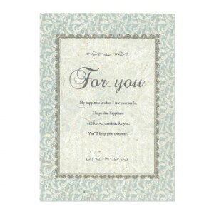 �J�U�� �\���y�[�p�[���b�Z�[�W�J�[�h 2L FOR YOU �u���[ 36P101P0602