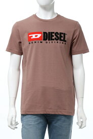ディーゼル DIESEL Tシャツ 半袖 丸首 クルーネック T-JUST-DIVISION MAGLIETTA メンズ 00SH0I 0CATJ ブラウン 送料無料 楽ギフ_包装 10%OFFクーポンプレゼント