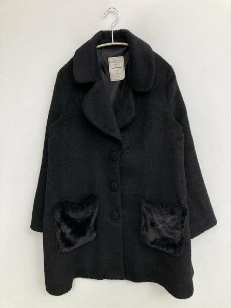 【中古】AnkRouge アンクルージュ ショートコート M ブラック レディース