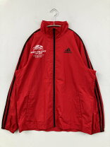 楽天市場】adidas ナイロンジャケット（カラーレッド）（メンズ 