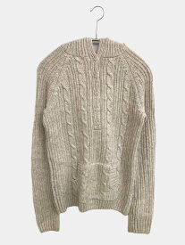 【中古】BRANDY MELVILLE ブランディーメルビル ニット/セーター 160/84A グレー ウール・ニット ニット 無地 ミドル丈 長袖 レディース ブランド古着