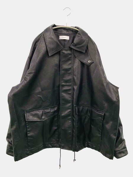 【中古】SERACE レザージャケット L ブラック メンズ
