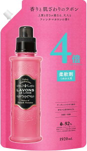 Labon Softener, GNXg[WAt`}JAt[eB[t[AlߑւpA4{TCYA1,920ml(6.2tʃIX) 4580632123958