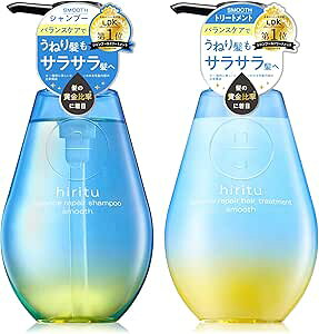 hiritu(ヒリツ) バランスリペアシャンプー ヘアトリートメント スムース セット 美髪プロテインセラム バランスキープセラム PPT系/アミノ酸系洗浄成分 毛髪補修成分とキューティクルケア成
