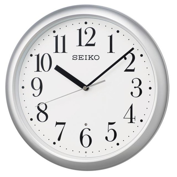 ラッピング包装 のし無料 1個～名入れ可能 SEIKO セイコー 掛け時計 アナログ 大幅値下げランキング KX218S 新色追加 銀色メタリック スタンダード お取り寄せ 電波