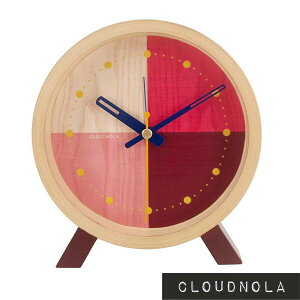 NEhm t[ bh uv v e[uNbN  CLOUDNOLA Flor Red Desk Clock
