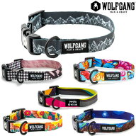 【送料無料/選べる22柄】 ウルフギャング 首輪 犬 WOLFGANG ドッグカラー [ S / M / L ] 小型犬 中型犬 …