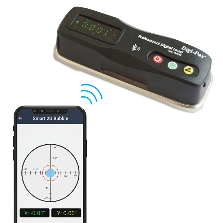 楽天市場】DigiPas DWL1500XY 2軸精密スマートデジタル平形水準器 傾斜 DigiPas DWL1500XY 2軸精密スマートデジタル平形水準器 傾斜計