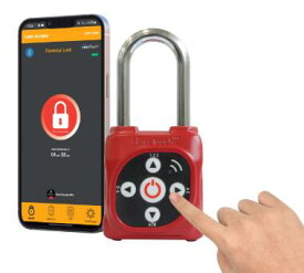 eGeeTouch スマートLOTOブラック　スマートロック　スマホ解錠　ロックアウトタグアウト 屋内用 smartlock　ホームセキュリティ ダイヤルロック　南京錠　スマホ解錠　工場　倉庫　工事現場　ガレージ　ブレーカー鍵　バルブ鍵　キーボックス管理