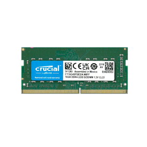 16GB Crucial Micron   m[gE^ PC DDR4 3200 mhz 16GB PC4 25600 SODIMM 260pin CT16G4SFS832A