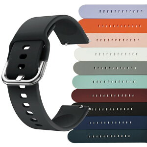 スマートウォッチ ベルト 18mm 20mm 22mm シリコン ベルト交換可能 スポーツ メンズ レディース