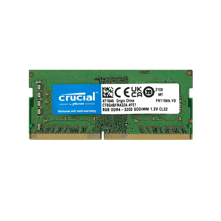 楽天市場】8GB Crucial Micron製 増設 メモリ ノート・小型 PC DDR4 
