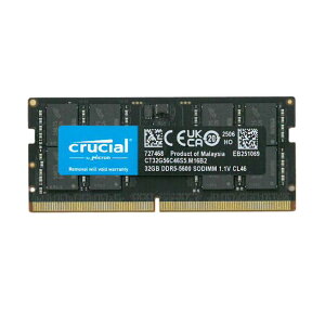 32gb ddr5 5600 m[g  crucial PC5 44800 sodimm ݃ CT32G56C46S5