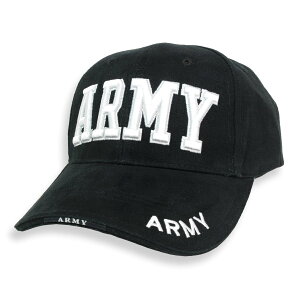 Rothco キャップ ARMY 9385 ブラック |Rothco ベースボールキャップ 野球帽 メンズ ワークキャップ ミリタリーハット ミリタリーキャップ 帽子 通販 販売 軍用帽 ミリタリーロゴ タクティカルロゴ