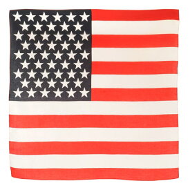 ROTHCO バンダナ アメリカ 星条旗 [ レッド&ホワイト / Sサイズ ] ロスコ Rothco ミリタリーバンダナ ハンカチ スカーフ カーチフ