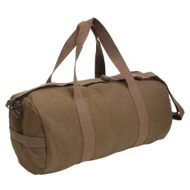 ROTHCO ダッフルバッグ 19インチ キャンバス製 [ アースブラウン ] ロスコ Canvas Shoulder Duffle Bag ボストンバッグ ミリタリーバッグ 旅行 サバゲー ドラムバッグ スポーツバッグ