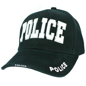 Rothco キャップ POLICE ブラック |Rothco ベースボールキャップ 野球帽 メンズ ワークキャップ ミリタリーハット ミリタリーキャップ 帽子 通販 販売 LE装備 警察 ポリスキャップ ポリスロゴ FBI CIA