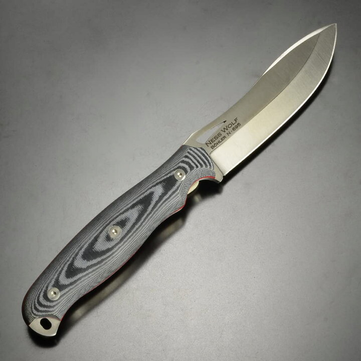 楽天市場】Cudeman アウトドアナイフ NESS WOLF レザーシース付き 208 