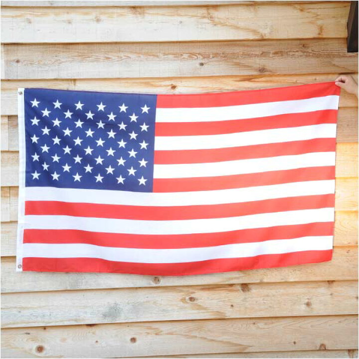 楽天市場】フラッグ 星条旗 90cm×156cm Flag 大判 国旗 アメリカ 米国 